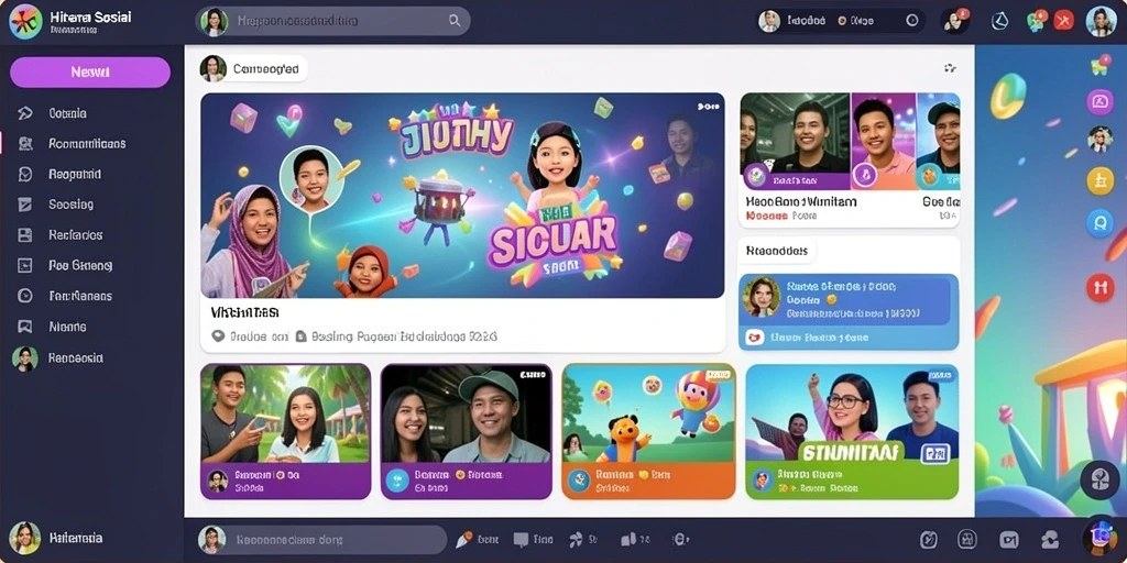 Keseruan bermain dengan teman secara online.