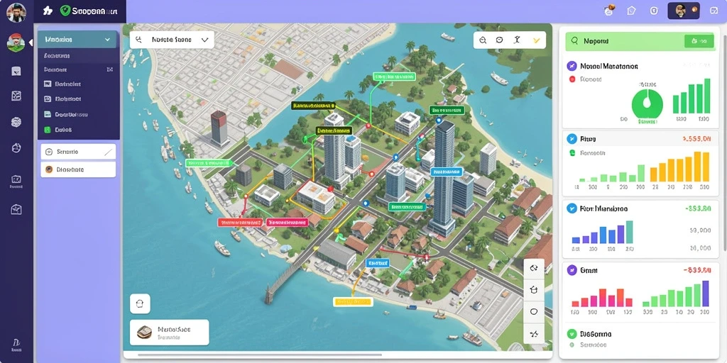 Screenshot menunjukkan fitur sosial yang memungkinkan interaksi antar pemain.